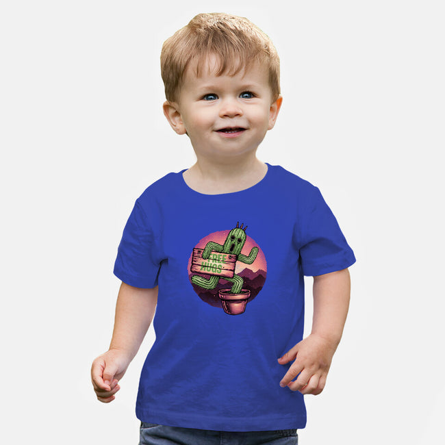 Huggable Cactus-Baby-Basic-Tee-glitchygorilla