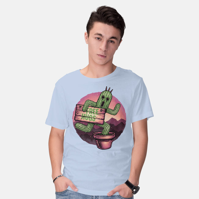 Huggable Cactus-Mens-Basic-Tee-glitchygorilla