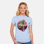 Huggable Cactus-Womens-Fitted-Tee-glitchygorilla