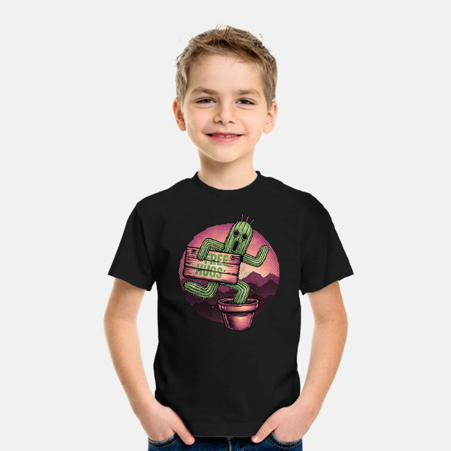 Huggable Cactus-Youth-Basic-Tee-glitchygorilla