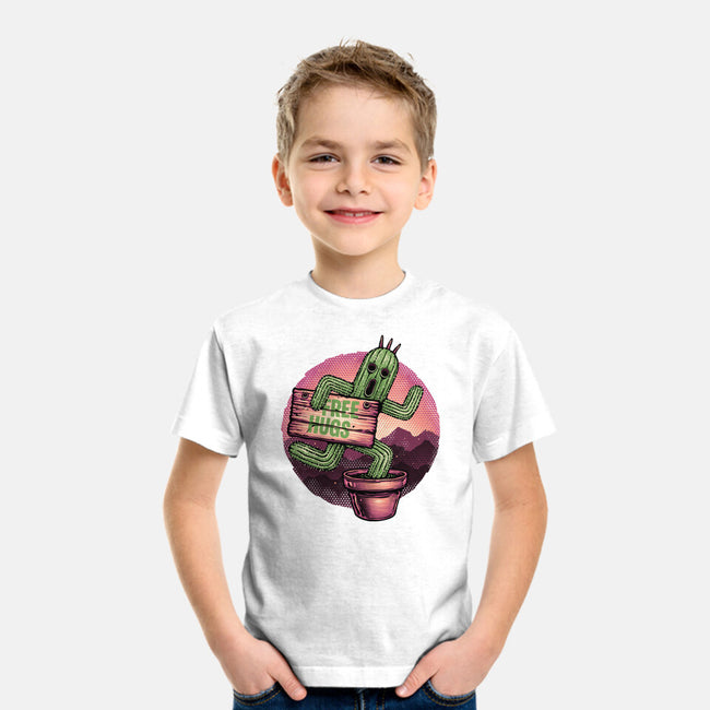 Huggable Cactus-Youth-Basic-Tee-glitchygorilla