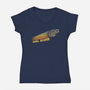 Rebel Scum-Womens-V-Neck-Tee-kg07