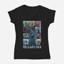 The Kaijus Tour-Womens-V-Neck-Tee-zascanauta