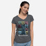 The Kaijus Tour-Womens-V-Neck-Tee-zascanauta