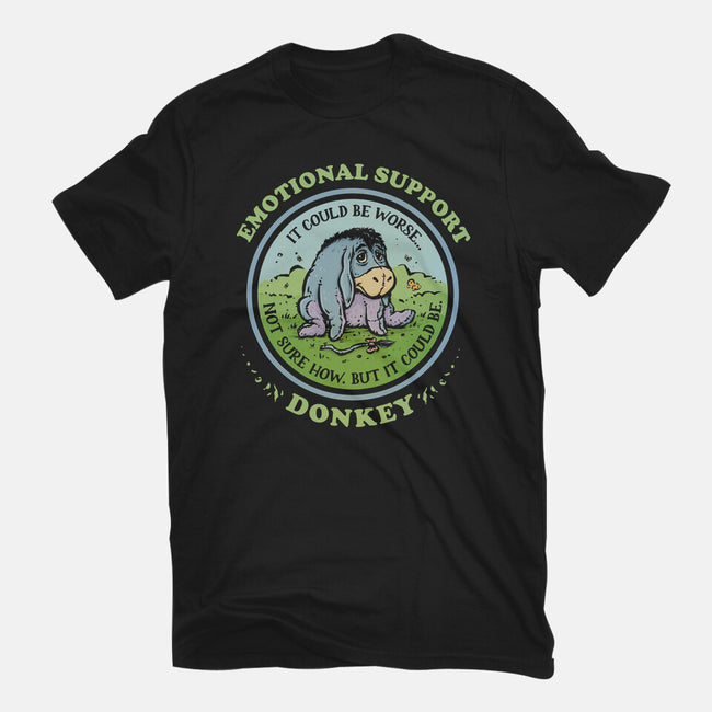 Emotional Support Donkey-Womens-Fitted-Tee-kg07