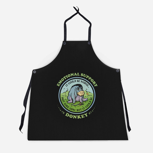 Emotional Support Donkey-Unisex-Kitchen-Apron-kg07