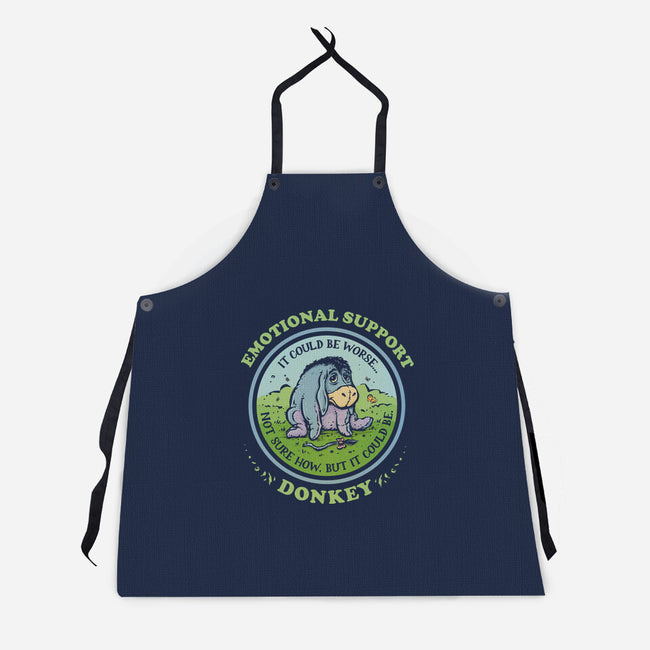 Emotional Support Donkey-Unisex-Kitchen-Apron-kg07