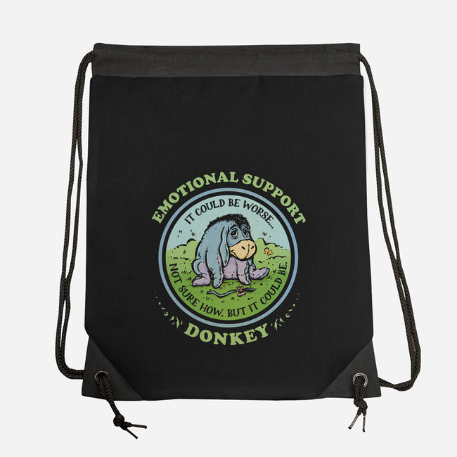 Emotional Support Donkey-None-Drawstring-Bag-kg07