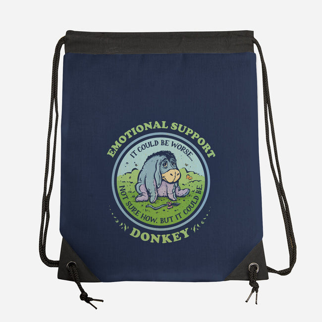 Emotional Support Donkey-None-Drawstring-Bag-kg07