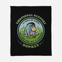 Emotional Support Donkey-None-Fleece-Blanket-kg07