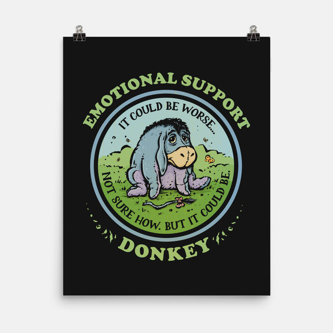 Emotional Support Donkey-None-Matte-Poster-kg07