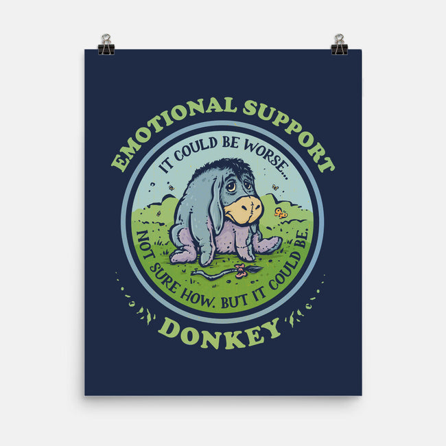 Emotional Support Donkey-None-Matte-Poster-kg07
