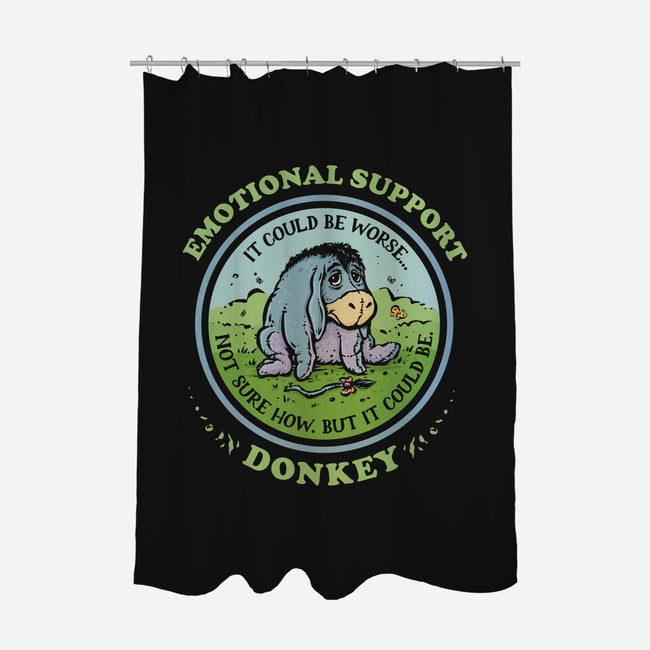 Emotional Support Donkey-None-Polyester-Shower Curtain-kg07