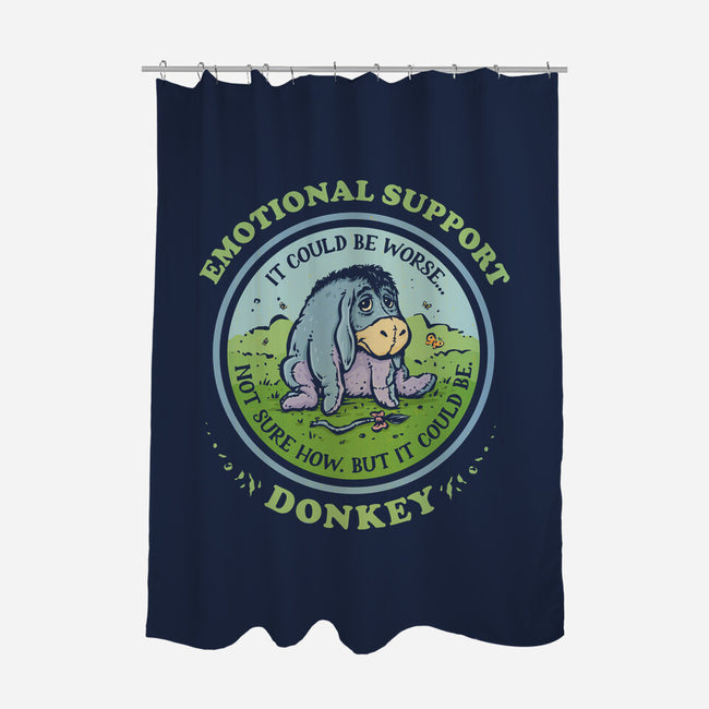 Emotional Support Donkey-None-Polyester-Shower Curtain-kg07