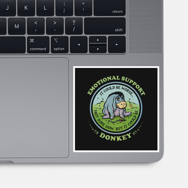 Emotional Support Donkey-None-Glossy-Sticker-kg07