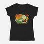 Jabba's Jellies-Womens-V-Neck-Tee-Wheels