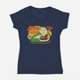 Jabba's Jellies-Womens-V-Neck-Tee-Wheels