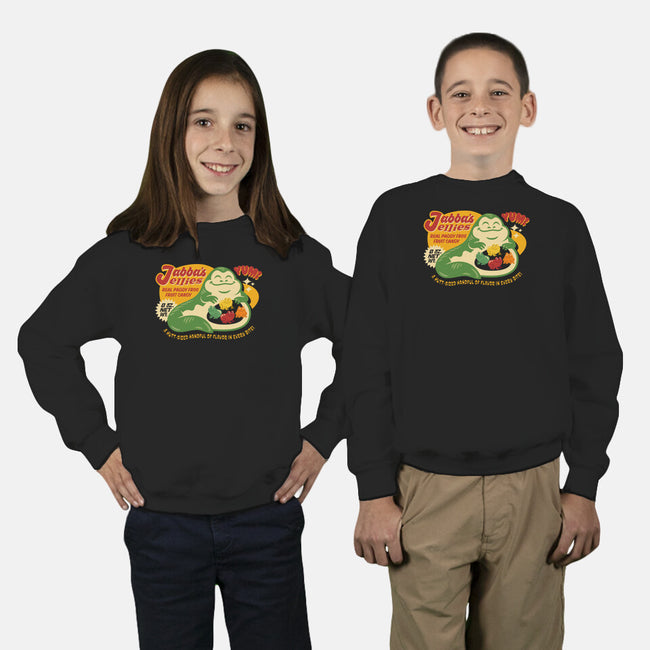 Jabba's Jellies-Youth-Crew Neck-Sweatshirt-Wheels