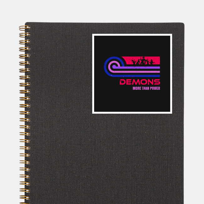 Retro Vintage Demons-None-Glossy-Sticker-retrodivision