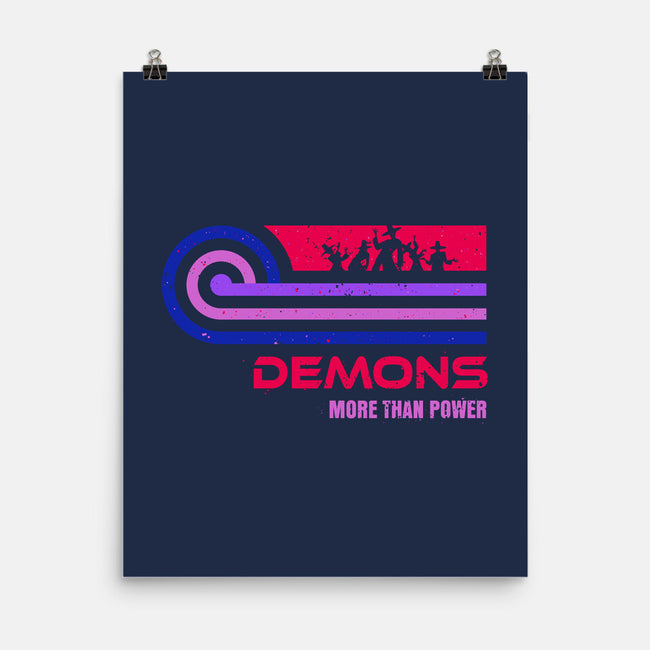 Retro Vintage Demons-None-Matte-Poster-retrodivision