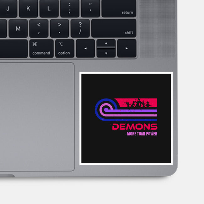 Retro Vintage Demons-None-Glossy-Sticker-retrodivision