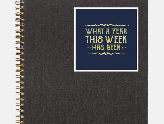 What A Year This Week Has Been