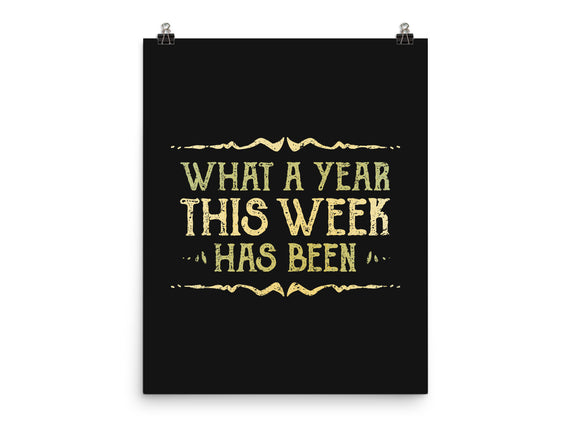 What A Year This Week Has Been