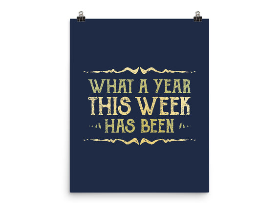 What A Year This Week Has Been