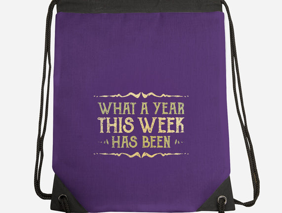 What A Year This Week Has Been