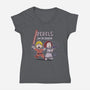Rebel Kids-Womens-V-Neck-Tee-P1yu5h