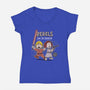 Rebel Kids-Womens-V-Neck-Tee-P1yu5h
