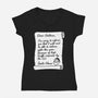 Letter For Santa Claus-Womens-V-Neck-Tee-Boggs Nicolas