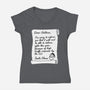 Letter For Santa Claus-Womens-V-Neck-Tee-Boggs Nicolas