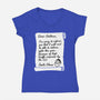 Letter For Santa Claus-Womens-V-Neck-Tee-Boggs Nicolas