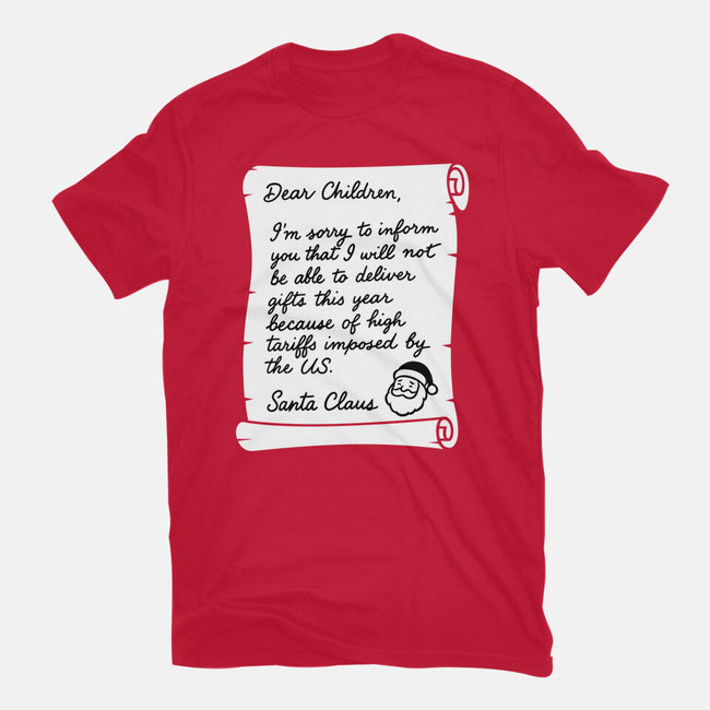 Letter For Santa Claus-Womens-Basic-Tee-Boggs Nicolas