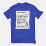 Letter For Santa Claus-Womens-Fitted-Tee-Boggs Nicolas