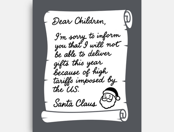 Letter For Santa Claus