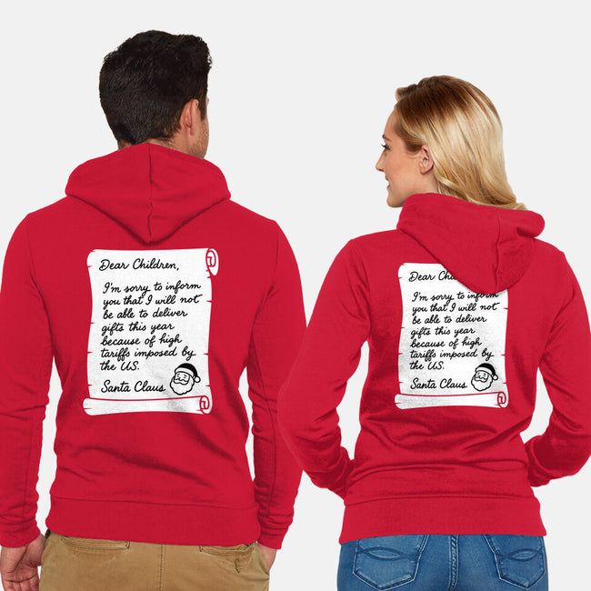Letter For Santa Claus-Unisex-Zip-Up-Sweatshirt-Boggs Nicolas