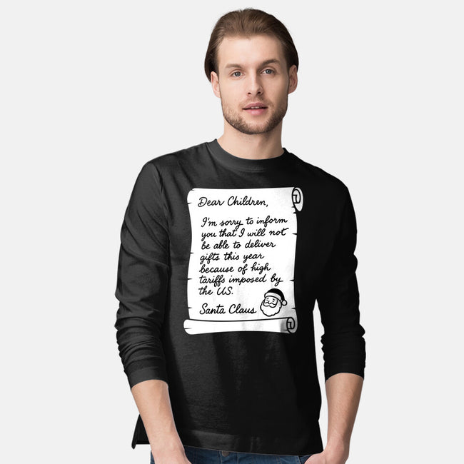 Letter For Santa Claus-Mens-Long Sleeved-Tee-Boggs Nicolas