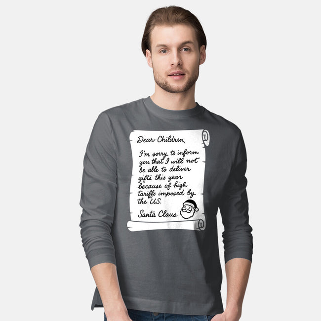 Letter For Santa Claus-Mens-Long Sleeved-Tee-Boggs Nicolas
