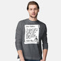 Letter For Santa Claus-Mens-Long Sleeved-Tee-Boggs Nicolas