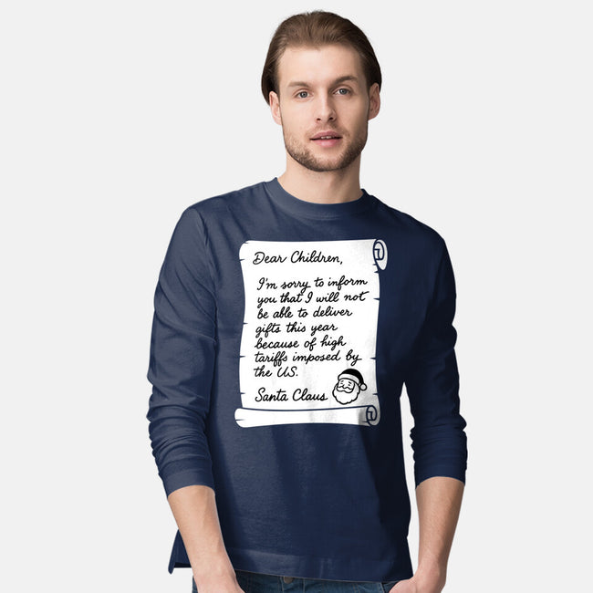 Letter For Santa Claus-Mens-Long Sleeved-Tee-Boggs Nicolas