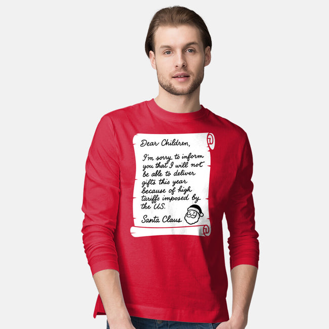 Letter For Santa Claus-Mens-Long Sleeved-Tee-Boggs Nicolas