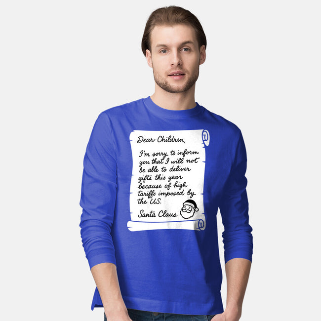 Letter For Santa Claus-Mens-Long Sleeved-Tee-Boggs Nicolas