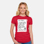 Letter For Santa Claus-Womens-Fitted-Tee-Boggs Nicolas