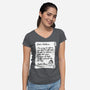 Letter For Santa Claus-Womens-V-Neck-Tee-Boggs Nicolas
