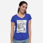 Letter For Santa Claus-Womens-V-Neck-Tee-Boggs Nicolas