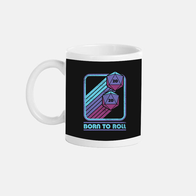 RPG Vintage Born To Roll-None-Mug-Drinkware-Studio Mootant