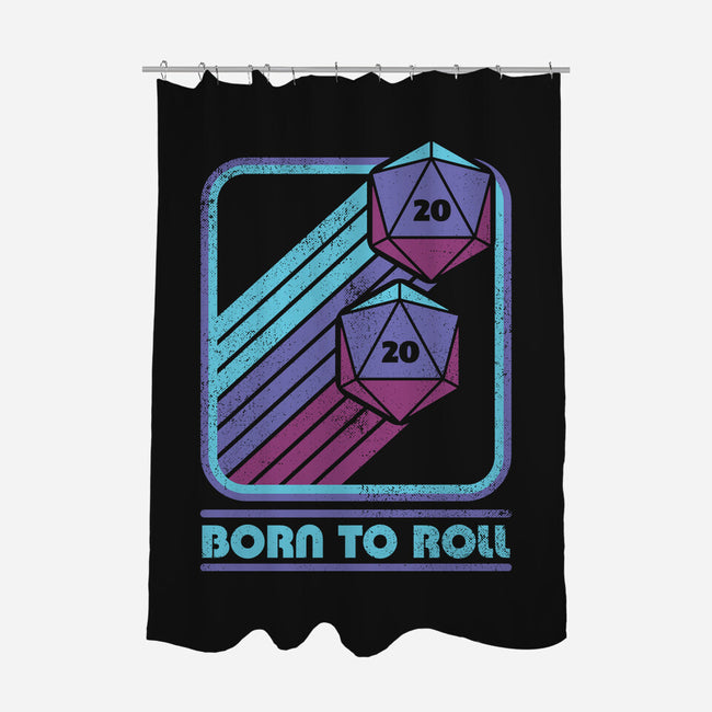RPG Vintage Born To Roll-None-Polyester-Shower Curtain-Studio Mootant