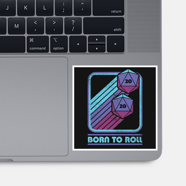 RPG Vintage Born To Roll-None-Glossy-Sticker-Studio Mootant